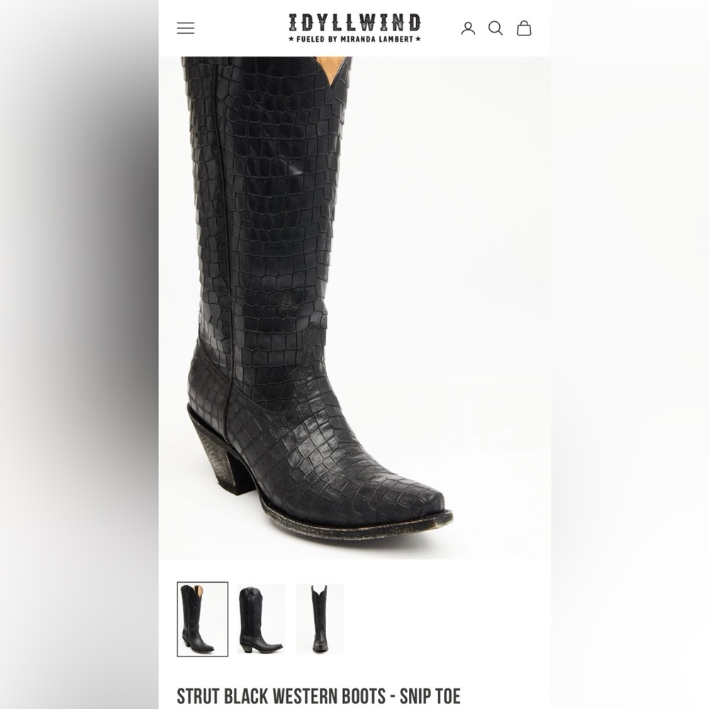 Idyllwind Black Western Boots